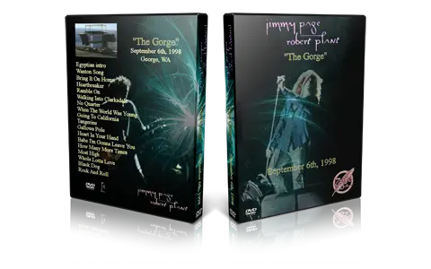 Artwork Cover of Jimmy Page and Robert Plant 1998-09-06 DVD The Gorge Audience