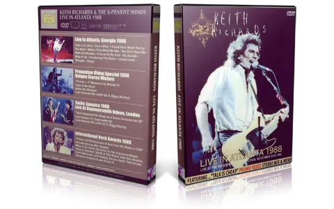 Artwork Cover of Keith Richards 1988-11-24 DVD Atlanta Audience