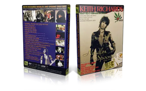 Artwork Cover of Keith Richards Compilation DVD Needles and Spoons 1966-1993 Proshot