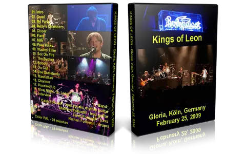 Artwork Cover of Kings Of Leon 2009-02-25 DVD Rockpalast Proshot