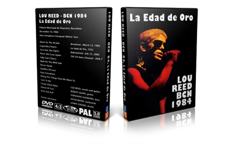 Artwork Cover of Lou Reed 1984-12-10 DVD Barcelona Proshot