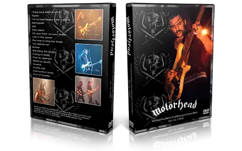 Artwork Cover of Motorhead 1993-12-10 DVD Bergslagshallen Audience