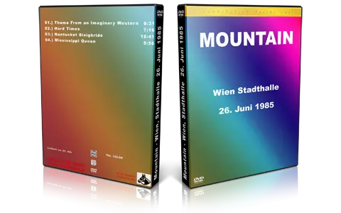 Artwork Cover of Mountain 1985-06-26 DVD Vienna Audience