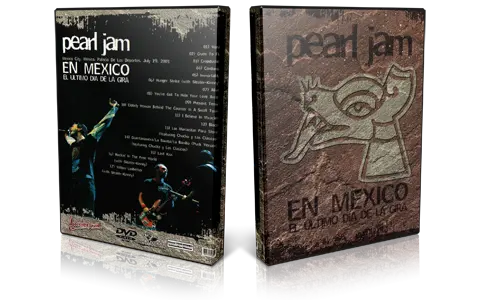 Artwork Cover of Pearl Jam 2003-07-19 DVD Mexico City Proshot
