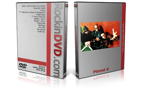 Artwork Cover of Planet X 2001-10-26 DVD Sophia Proshot