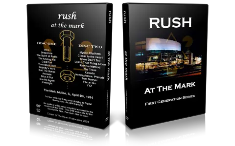 Artwork Cover of Rush 1994-04-09 DVD Moline Audience