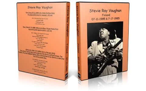 Artwork Cover of Stevie Ray Vaughan Compilation DVD Finland 1985 Audience