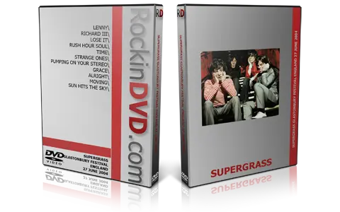 Artwork Cover of Supergrass 2004-06-27 DVD Glastonbury Proshot