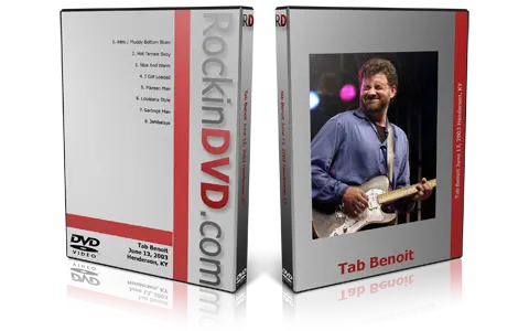 Artwork Cover of Tab Benoit 2003-06-13 DVD Henderson Proshot