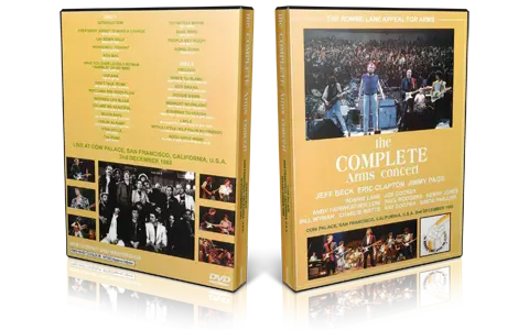 Artwork Cover of The Complete ARMS Concert 1983-12-02 DVD San Francisco Proshot