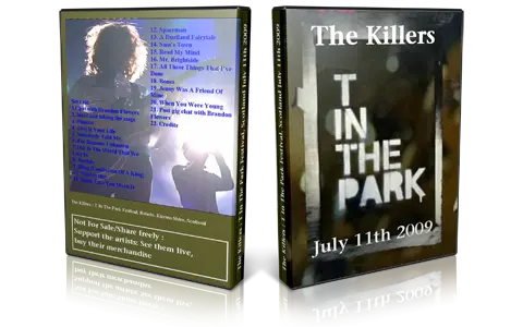 Artwork Cover of The Killers 2009-07-11 DVD Kinross Proshot