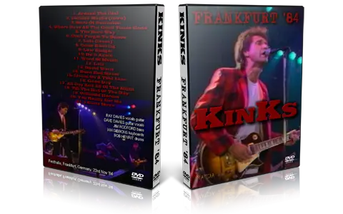 Artwork Cover of The Kinks 1984-11-23 DVD Frankfurt Proshot