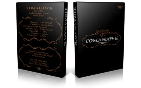 Artwork Cover of Tomahawk 2003-07-06 DVD Belfort Proshot