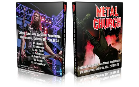 Artwork Cover of Metal Church 2016-09-23 DVD San Bernardino Audience
