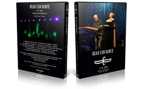 Artwork Cover of Dead Can Dance 2012-12-04 DVD Chile Audience