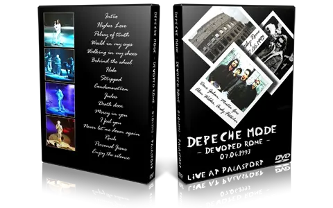 Artwork Cover of Depeche Mode 1993-06-07 DVD Rome Audience