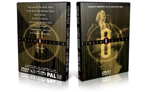 Artwork Cover of Elliott Murphy 1984-12-11 DVD Madrid Proshot