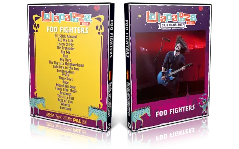 Artwork Cover of Foo Fighters 2017-09-10 DVD Lollapalooza Berlin Proshot