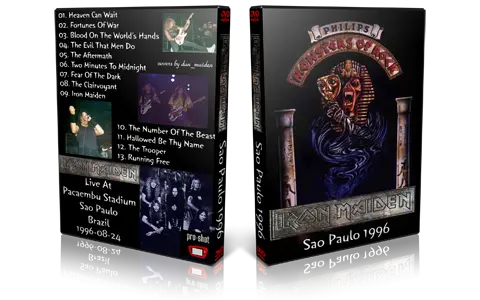 Artwork Cover of Iron Maiden 1996-08-24 DVD Sao Paulo Proshot