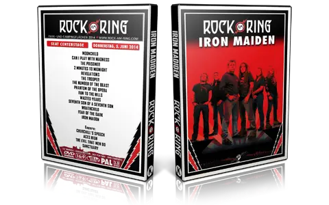 Artwork Cover of Iron Maiden 2014-06-05 DVD Rock Am Ring Proshot
