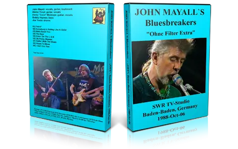 Artwork Cover of John Mayalls Bluesbreakers 1988-10-06 DVD Baden-Baden Proshot