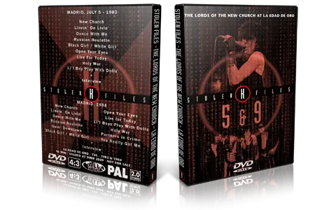 Artwork Cover of Lords Of The New Church Compilation DVD Madrid 1983 1984 Proshot