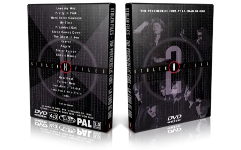 Artwork Cover of Psychedelic Furs 1984-06-26 DVD Madrid Proshot