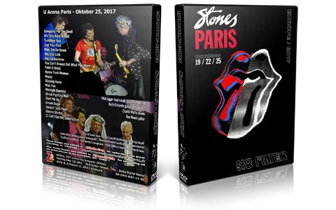 Artwork Cover of Rolling Stones 2017-10-25 DVD Paris Audience