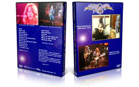 Artwork Cover of Rory Gallagher Compilation DVD Vienna 1978 1982 Proshot