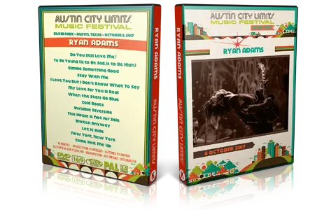 Artwork Cover of Ryan Adams 2017-10-06 DVD Austin City Limits Proshot