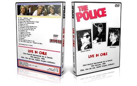 Artwork Cover of The Police 1982-02-19 DVD Vina Del Mar Proshot