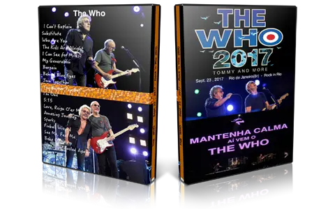 Artwork Cover of The Who 2017-09-23 DVD Rio de Janeiro Proshot