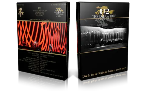 Artwork Cover of U2 2017-07-25 DVD Paris Audience