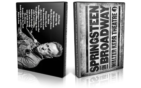 Artwork Cover of Bruce Springsteen 2018-01-19 DVD On Broadway New York City Audience