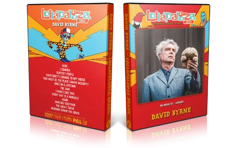 Artwork Cover of David Byrne 2018-03-24 DVD Lollapalooza Brazil Proshot