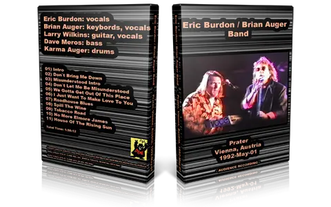 Artwork Cover of Eric Burdon 1992-05-01 DVD Vienna Audience