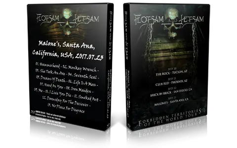 Artwork Cover of Flotsam and Jetsam 2017-07-23 DVD Santa Ana Audience