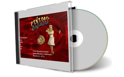 Artwork Cover of Genesis 1974-03-21 CD Santa Monica Audience