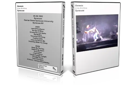 Artwork Cover of Genesis 1992-06-05 DVD Syracuse Audience