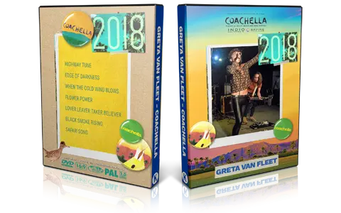 Artwork Cover of Greta Van Fleet Compilation DVD Coachella 2018 Proshot