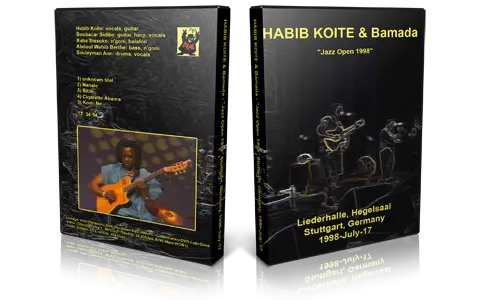 Artwork Cover of Habib Koite and Bamada 1998-07-17 DVD Stuttgart Proshot