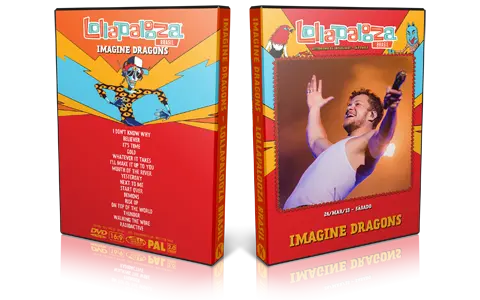 Artwork Cover of Imagine Dragons 2018-03-24 DVD Lollapalooza Brazil Proshot