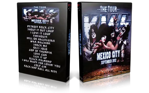 Artwork Cover of KISS 2012-09-29 DVD Mexico City Audience