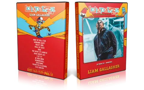 Artwork Cover of Liam Gallagher 2018-03-25 DVD Lollapalooza Brazil Proshot