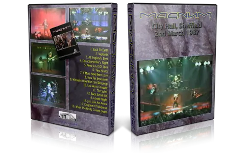 Artwork Cover of Magnum 1987-03-02 DVD Sheffield Audience