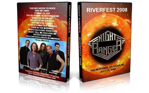 Artwork Cover of Night Ranger 2008-07-25 DVD Saint Clair Audience