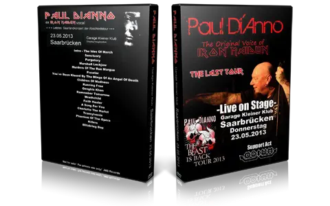 Artwork Cover of Paul DiAnno 2013-05-23 DVD Saarbrucken Audience