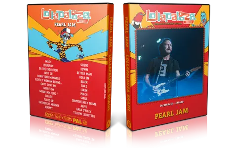 Artwork Cover of Pearl Jam 2018-03-24 DVD Lollapalooza Brazil Proshot