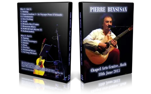 Artwork Cover of Pierre Bensusan 2015-06-18 DVD Bath Audience