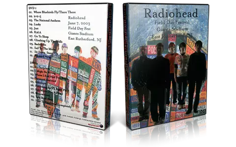 Artwork Cover of Radiohead 2003-06-07 DVD East Rutherford Audience